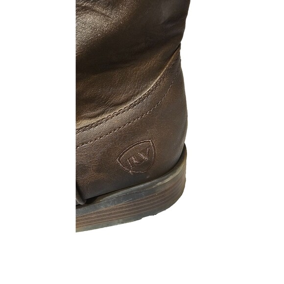 IUV Western Cowboy Boots Men’s 7 Retro American Flag Classic Brown Square Toe main image 3